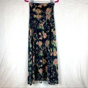 NWOT - Womens Ankle Length Silky, Flowy, Floral Maxi Skirt, Beautiful Maxi Dress
